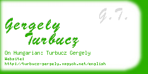 gergely turbucz business card